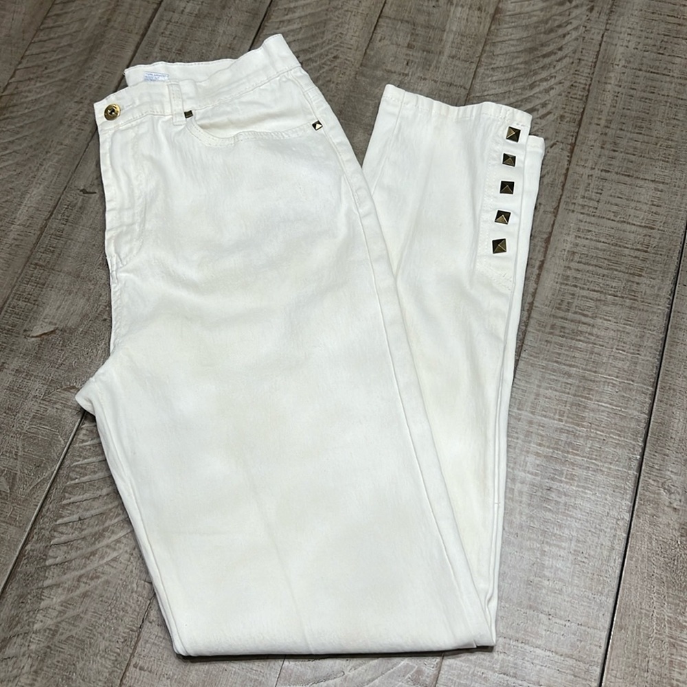 DG2 by Diane Gilman Classic Stretch Side Snap Ankle Jeans LIKE NEW!